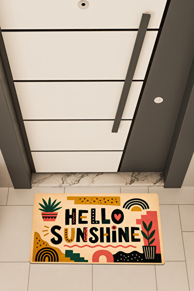 Dormot Deas Home, Digital Printing, Hello Sunshine Colorful Retro Bohemian Th...