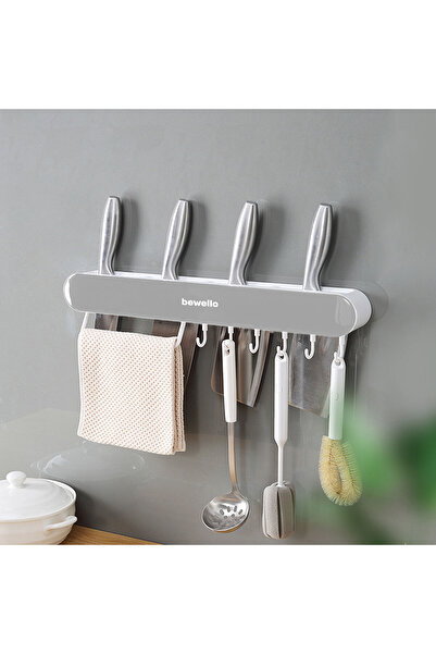 Alista Home Self-adhesive kitchen utensil holder, wall organizer with 7 hooks...