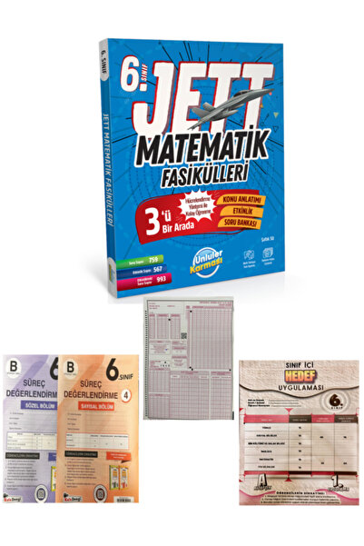 Ünlüler Karması 6. SINIF JETT MATEMATİK FASİKÜL + KAFA DENGİ DENEME + OPTİK +...