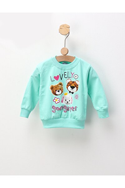 MiniKids Bluza flausat verde animale by FDY