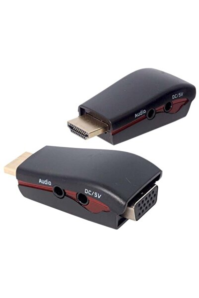 Powermaster Pm-13645 HDMI Male to Vga Female Converter with Audio Input