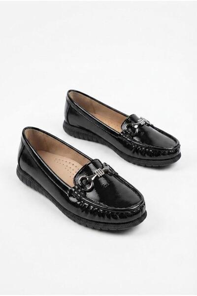 fort 35336 Comfortable Flexible Women's Ballerinas with Stone Buckle Detail