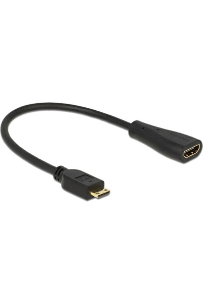 DELOCK Μετατροπέας mini HDMI αρσενικό σε HDMI θηλυκό 1 τεμάχιο 65650