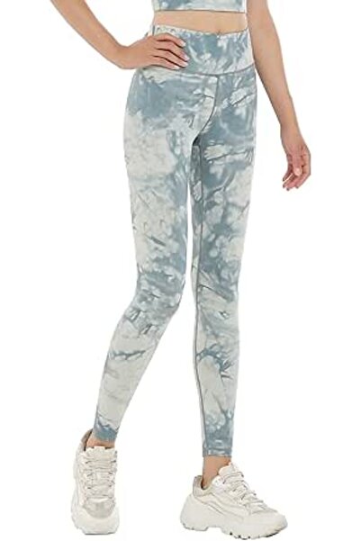 GENERAL Women's Printed Yoga Trousers, Slim Fit High Waist Opaque Fitness Run...