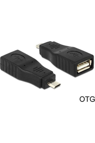 DELOCK Μετατροπέας micro USB αρσενικό σε USB-A θηλυκό 1 τεμάχιο 65549