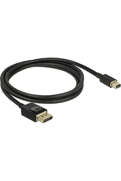 DELOCK Καλώδιο DisplayPort Αρσενικό - Mini DisplayPort Αρσενικό 1μ Μαύρο (84927)