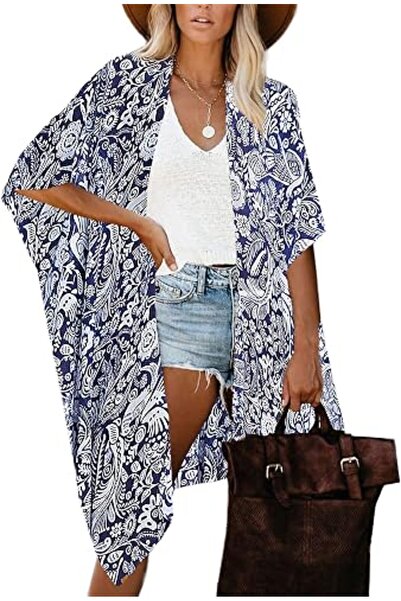 Moss Rose Women's Beach Cover up Swimsuit Kimono Cardigan with Bohemian Flora...