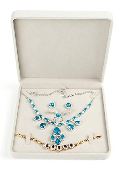 GENERAL TIKIYOGI Jewelry Set Velvet Box Necklace Earring Ring Necklace Bracel...