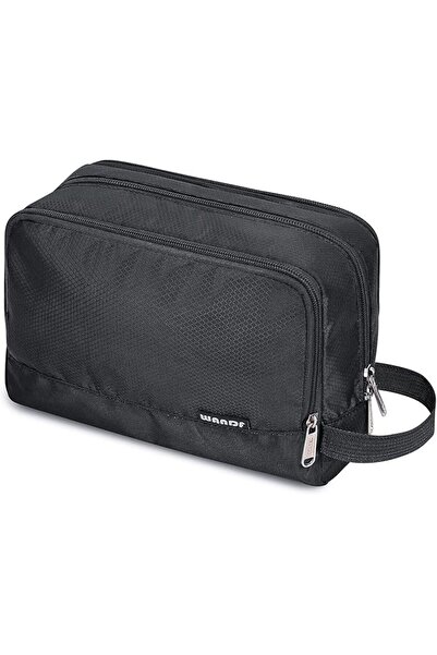 WANDF Men's Toiletry Bag Hanging Waterproof Small Travel Shaving Bag (Royal B...