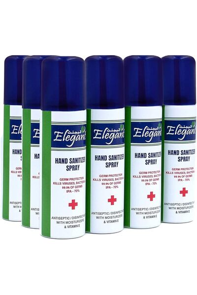 AFS Elegant Elegant Hand Sanitizer Spray – 60ml – Pack of 12 – 70% IPA – Adva...