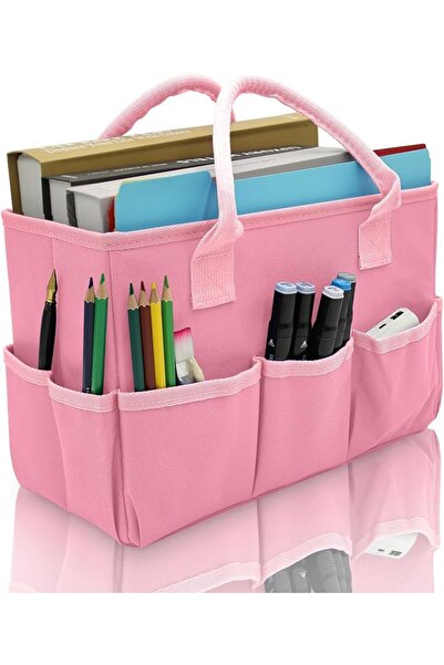 GENERAL Cupohus Art Organizer Craft Storage Tote Bag with Pockets and Hadles,...