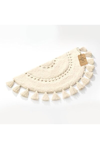 bienar BIEN BEAU Half Circle Boho Rug with Tassels for Your Bathroom - Beauti...