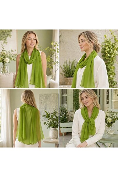 YOUR SMİLE for Women Lightweight Breathable Solid Color Soft Chiffon Long Fas...