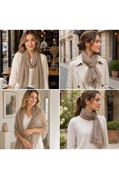 YOUR SMİLE for Women Lightweight Breathable Solid Color Soft Chiffon Long Fas...