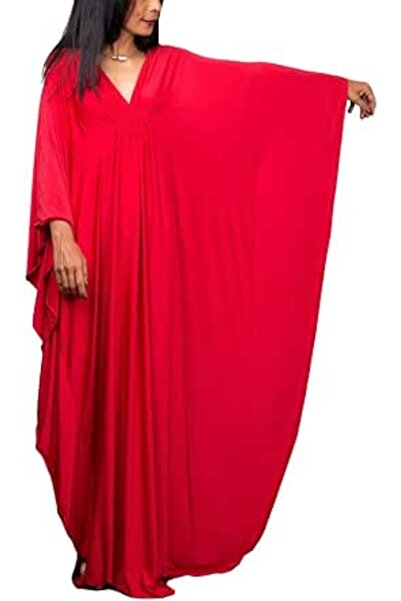 GENERAL Women's Bohemian Kaftan Maxi Loungewear Oversized Nightgown Homewear ...