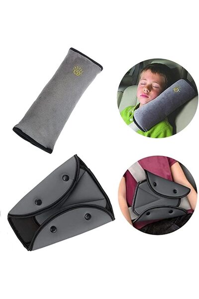 ELECDON Auto Pillow Seat Belt,2 Pieces Car Seatbelt Safety Cover, Soft Vehicl...