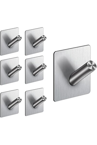 UCHUANG Wall Hooks Heavy Duty Self Adhesive 304 Stainless Steel Traceless NO ...