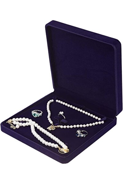 LETURE Velvet Jewelry Set Box, Velvet Gift Box for Bracelet Necklace Earring ...