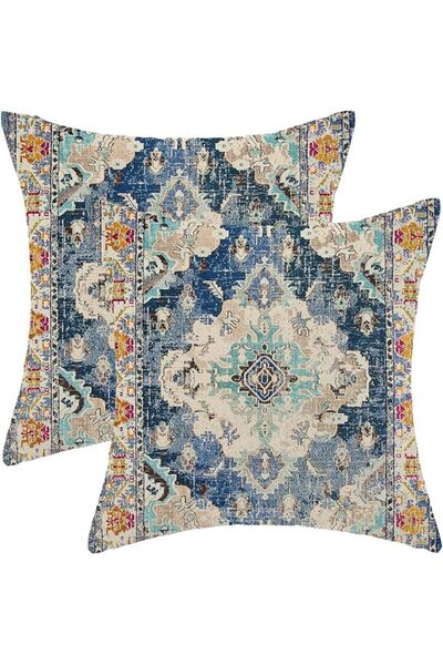 Gohdiwh Boho Pillow Covers 18x18 Set of 2, Ethnic Design Boho Decorative Thro...