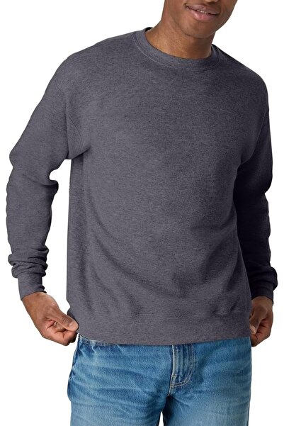 HANES Men's Ecosmart Fleece Sweatshirt, Cotton-blend Pullover, Crewneck Sweat...