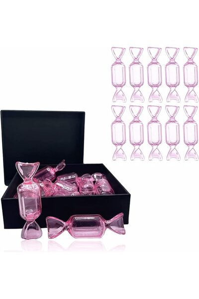 SYOSI Mini Jewelry Organizer, 10pcs Yellow Candy Shaped Jewelry Box Ring Orga...