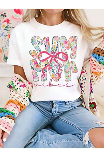 23ERVA Outfit Women, Floral Vibes Funny Vintage T-Shirt, Loose And Breathable...