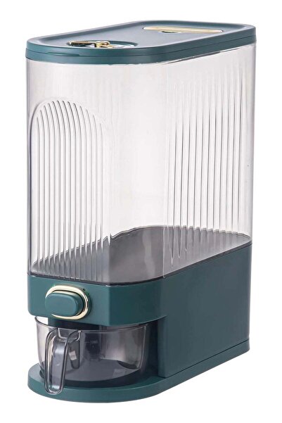 Arabest Clear Rice Dispenser,Large Grain Storage Container with Lid,Measuring...