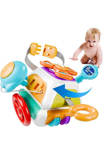 Arabest Educational Toys,Montessori Busy Cube for Toddlers,Car Travel Activit...