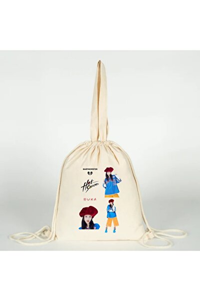 Generic Brand Ruka Babymonster K-Pop Printed Versatile Drawstring Cloth Bag 3...