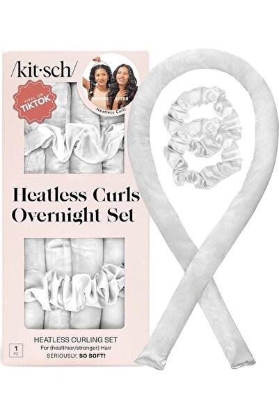 Kitsch Satin Heatless Curling Set - Hair Rollers for Heatless Curls | Heatles...