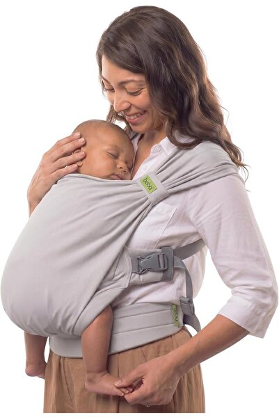 Boba Bliss Baby Carrier Sea Mist | Elastic hybrid pull-on carrier in seconds,...