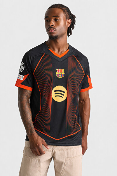 Generic Brand OEM Tricou de fotbal Barca Special Edition 2025/2026 negru port...