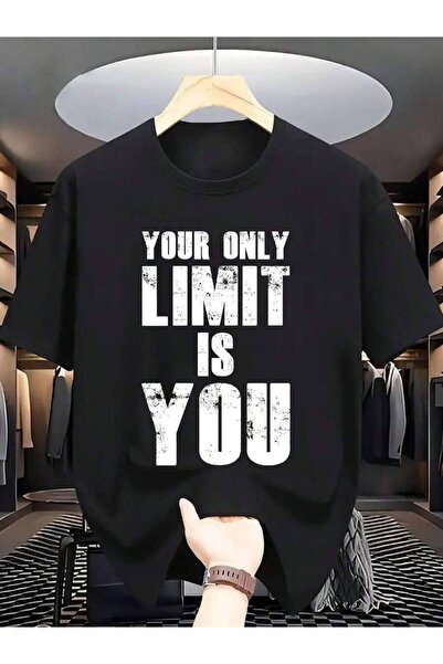 4Car Men's Summer Casual Short Sleeve T-Shirt With "Your Only Limit Is You" P...