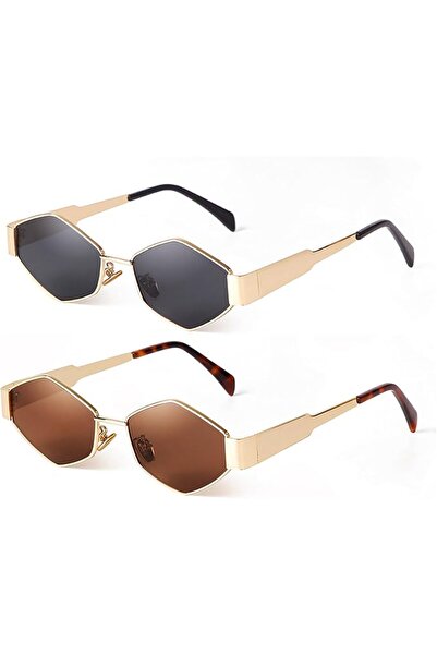 VIANEM VIA LEECA Retro Sunglasses for Women Men, 90s UV400 Protection Sun Gla...