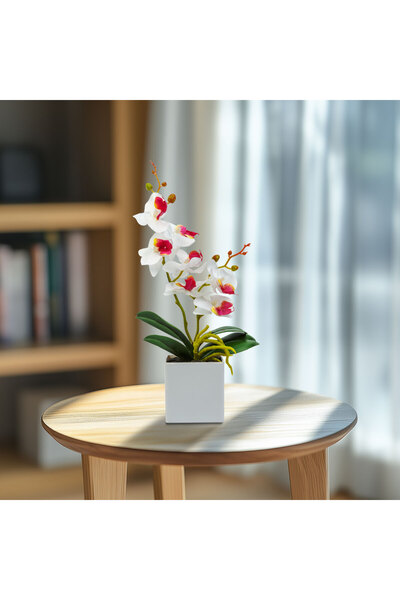 Alista Home Plantă artificială de orhidee, 37 cm, 3 culori, decor elegant și ...