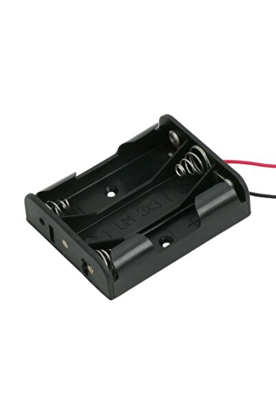 Alista Home 3 x AA Battery Holder with 12 cm Wires, Plastic Holder for AA Typ...