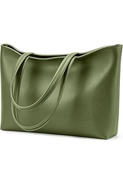 KALIDI FANCY FOREST KALIDI Tote Bag Zipper Shoulder Bag Faux Leather Purses f...