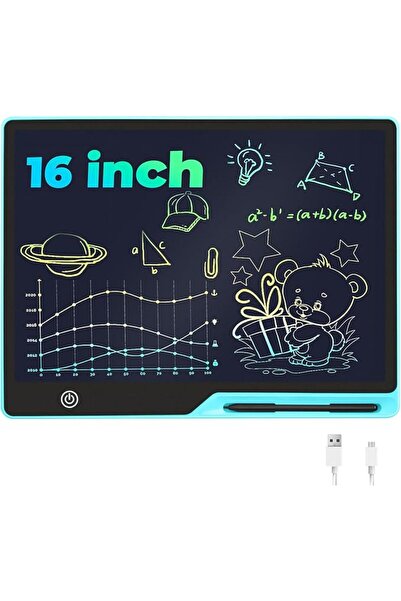 Jemey LCD Writing Tablet for Kids, 16 Inch Colorful Screen Rechargeable Elect...