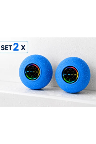 OEM Set 2 x Boxe Portabile Rezistente la Apa, Conectare fara Fir, Ventuza de ...