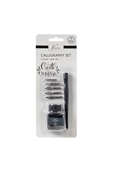 MC Micostore Nassau fine Art calligraphy set 7 pieces case+nibs