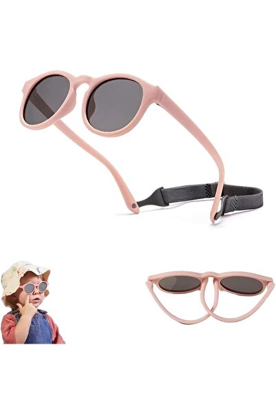 SYOSI Adjustable Polarized Baby Sunglasses with UV 400 Protection - Soft Sili...