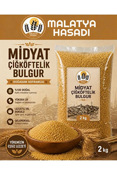 Yerli MİDYAT ÇİĞKÖFTELİK BULGUR 2 KG