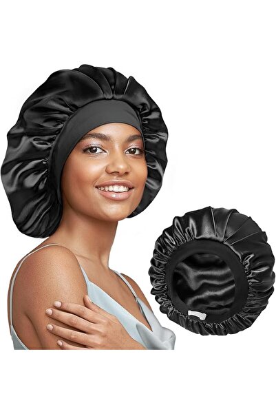Umisleep 22 Momme 100% Real Mulberry Silk Bonnet for Sleeping Women, Large Ha...