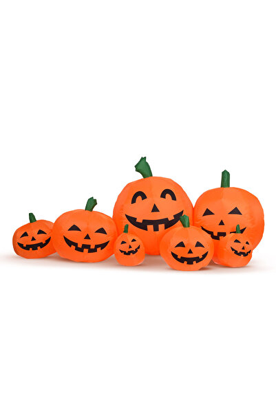 Alista Home Dovleac gonflabil de Halloween 230 cm, LED alb, decor exterior, I...