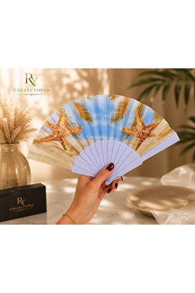 rycollections Decorated with Starfish and Palm Tree Motifs, Summer-Themed Fol...
