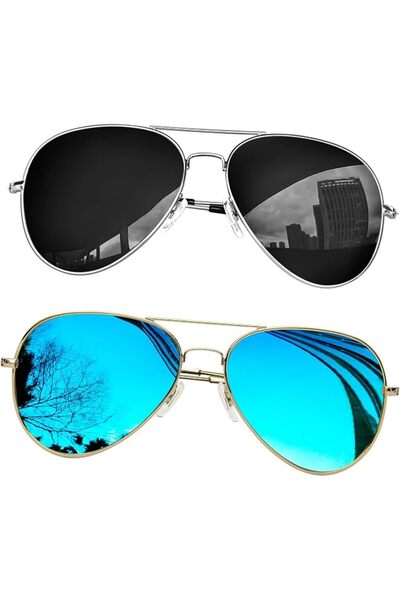 KANASTAL Polarized Sunglasses for Women and Men Aviation Sun Glasses Metal Fr...