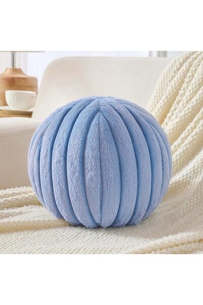 Uvvyui Black Ball Pillow, Soft Round Throw Pillow, 8.6 Inch Round Boucle Plus...