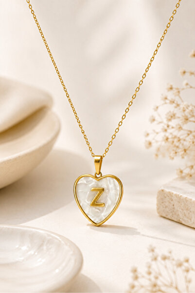 Archhazel Jewelery Three-dimensional Z Letter Steel Necklace
