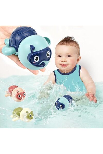 GENERAL 3 Pack Swimming Turtle Baby Bath Toys for Toddler 1-3,2025 Bath Toys ...