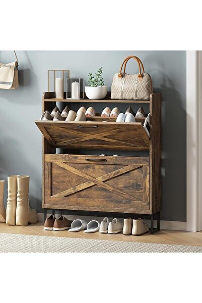 Chulovs Shoe Rack for Entryway and Small Spaces, 5-Tier Shoe Organizer with A...